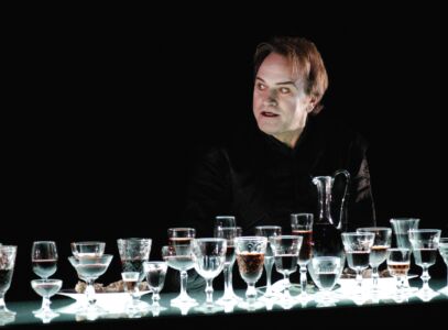 Ariel García Valdés em La rose et la hache, encenação de Georges Lavaudant