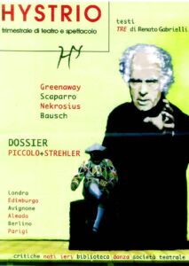 Capa da revista Hystrio - Itália
